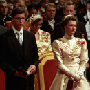 Ruvdnaprinsa Haakon ja Prinseassa Märtha Louise sivdnádallaseremoniijas (Govva: Bjørn Sigurdsøn / Scanpix)